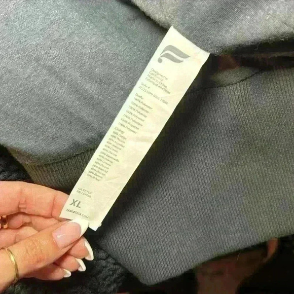 Fabletics Black Sherpa Summit Teddy Jacket oversized bomber full-zip - XL - Picture 6 of 8